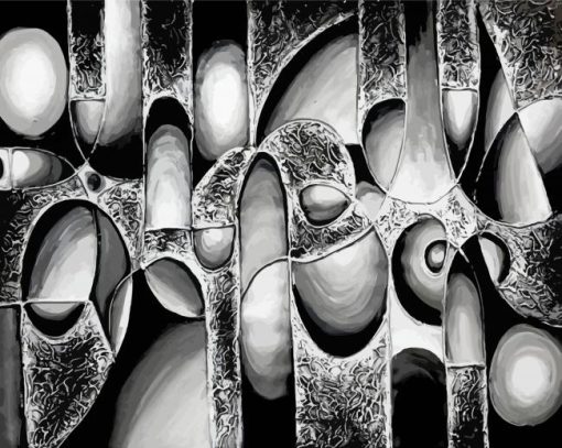 Black And White Abstract Diamond Paintings