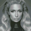 Black And White Paris Hilton Diamond Paintings