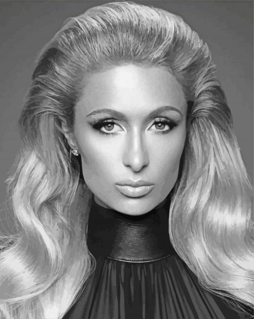 Black And White Paris Hilton Diamond Paintings