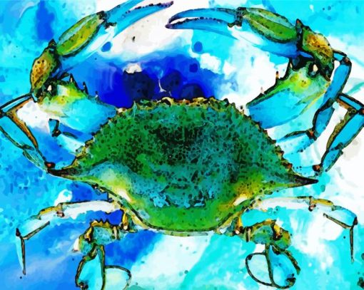 Blue Green Crab Diamond Paintings