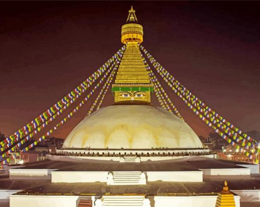 Boudhanath Stupa Diamond Paintings