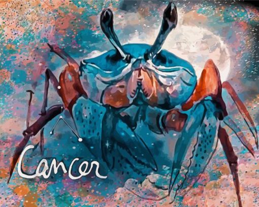 Cancer Zodiac Sign Diamond Paintings