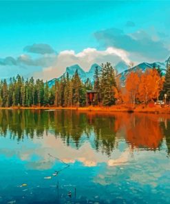 Canmore In Fall Diamond Paintings