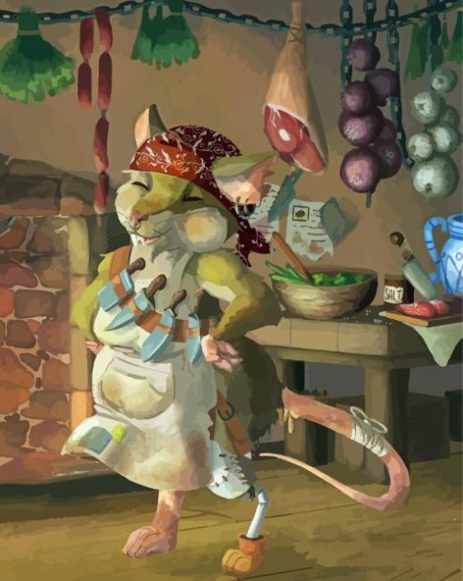 Chef Mouse Diamond Paintings