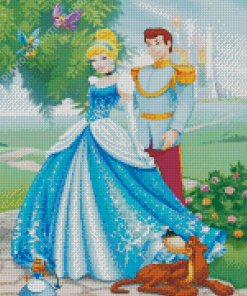 Cinderella And The Prince And The Animals Diamond Paintings