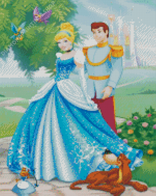 Cinderella And The Prince And The Animals Diamond Paintings
