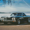 Classic Black Chevrolet El Camino Diamond Paintings