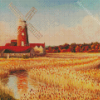 Cley Windmill Art Diamond Paintings