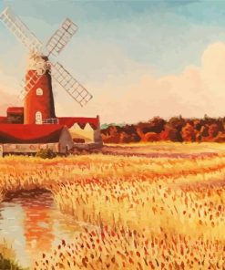 Cley Windmill Art Diamond Paintings