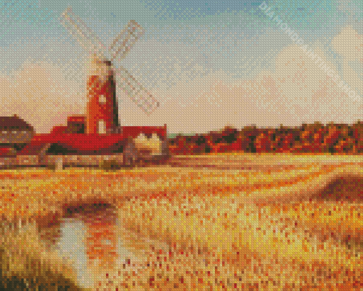 Cley Windmill Art Diamond Paintings