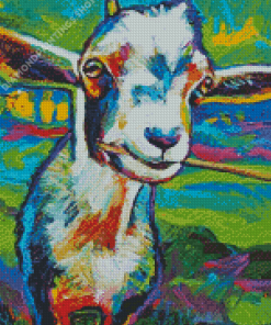 Colorful Goat Art Diamond Paintings