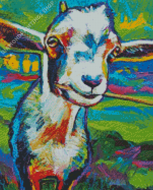 Colorful Goat Art Diamond Paintings