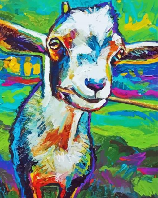 Colorful Goat Art Diamond Paintings