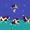 Cow Jumping Over The Moon Art Diamond Paintings
