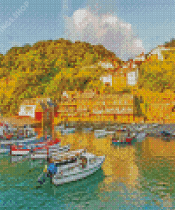 Clovelly Village In England Diamond Paintings