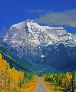 Fall In Mount Robson Canada Diamond Paintings