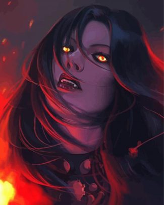 Female Vampire Art - 5D Diamond Paintings - DiamondPaintings.SHOP