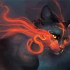 Fire Fantasy Cat Diamond Paintings