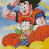 Goku And Kid On Flying Nimbus Diamond Paintings