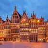 Guild Houses In Antwerp Belgium Diamond Paintings
