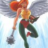 Hawkgirl Cartoon Character Diamond Paintings