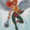 Hawkgirl Cartoon Character Diamond Paintings