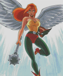 Hawkgirl Cartoon Character Diamond Paintings