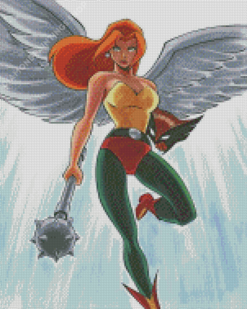 Hawkgirl Cartoon Character Diamond Paintings