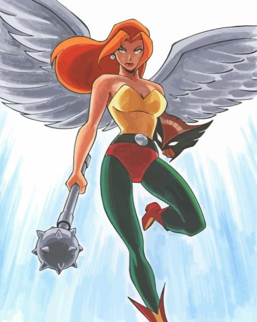 Hawkgirl Cartoon Character Diamond Paintings