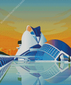 Hemisferic Theatre Valencia Spain Diamond Paintings