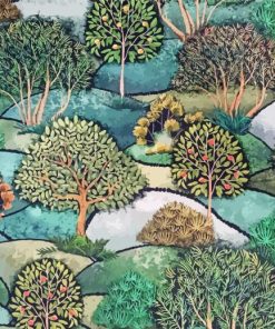 Hills Apple Trees Forest Diamond Paintings