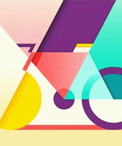 Illustration Abstract Bike Diamond Paintings