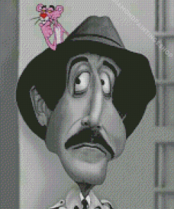 Inspector Clouseau Caricature Diamond Paintings