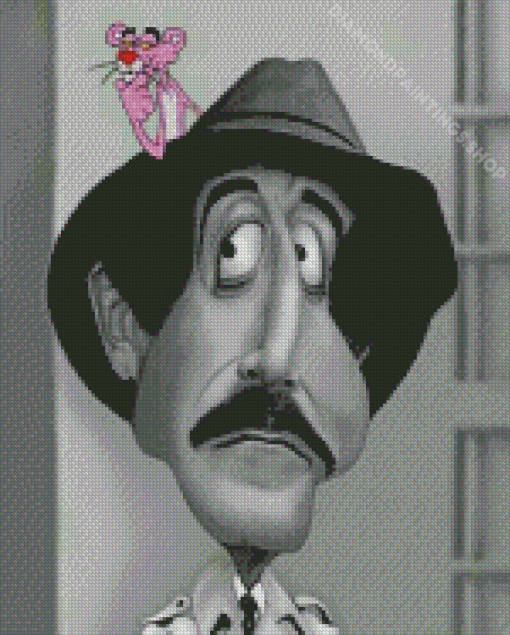 Inspector Clouseau Caricature Diamond Paintings