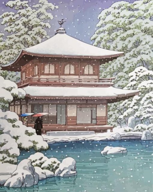 Japanese Winter Snow Diamond Paintings