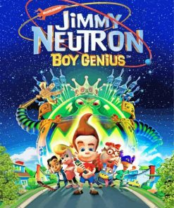 Jimmy Neutron Boy Genius Poster Diamond Paintings