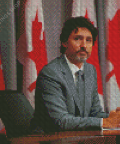 Justin Trudeau Prime Minister Of Canada Diamond Paintings