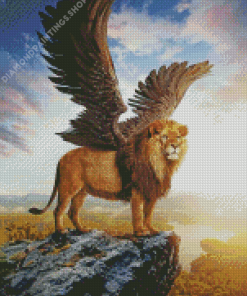 King Lion Wings Diamond Paintings