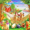 Kittens And Puppies In Farm Diamond Paintings