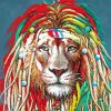 Lion With Dreadlocks Diamond Paintings