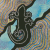 Aboriginal Lizard Art Diamond Paintings