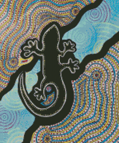 Aboriginal Lizard Art Diamond Paintings