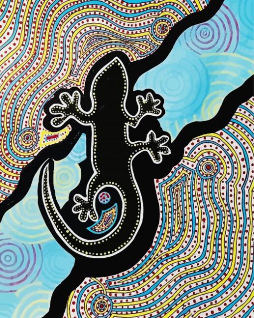 Aboriginal Lizard Art Diamond Paintings