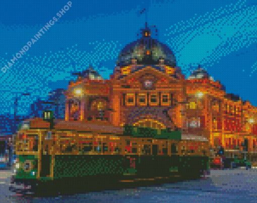 Melbourne City Tram Diamond Paintings