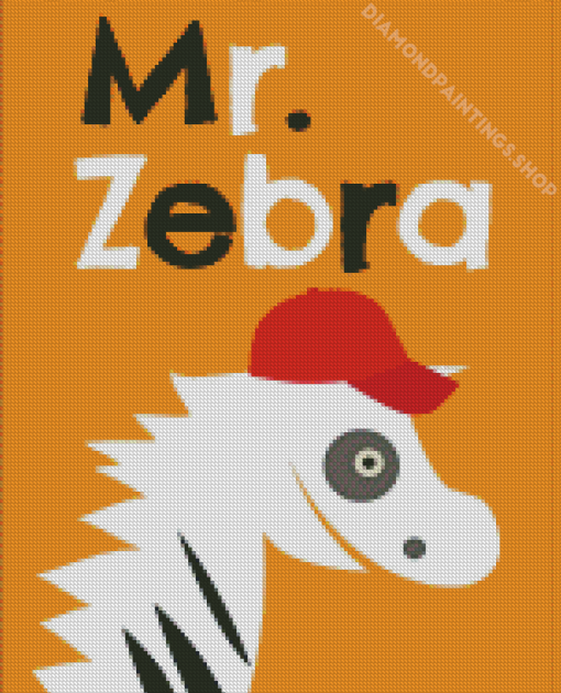 Mr. Zebra Poster Diamond Paintings