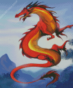 Mulan Mushu Dragon Art Diamond Paintings