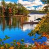 New York Lake George In fall Diamond Paintings