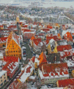 Nördlingen Town in Germany Diamond Paintings