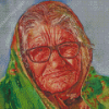 Old Woman Face Diamond Paintings