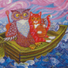 The Owl And The Pussycat Art Diamond Paintings